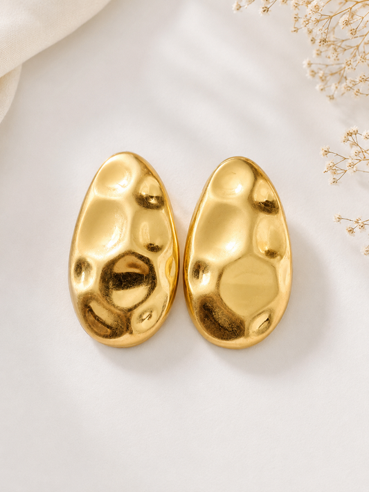 Molten Gold Statement Studs