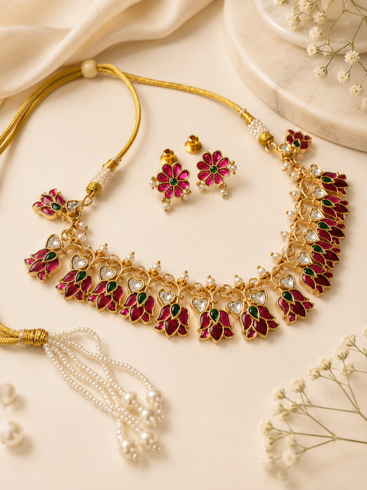 Padma Jadau Necklace Set