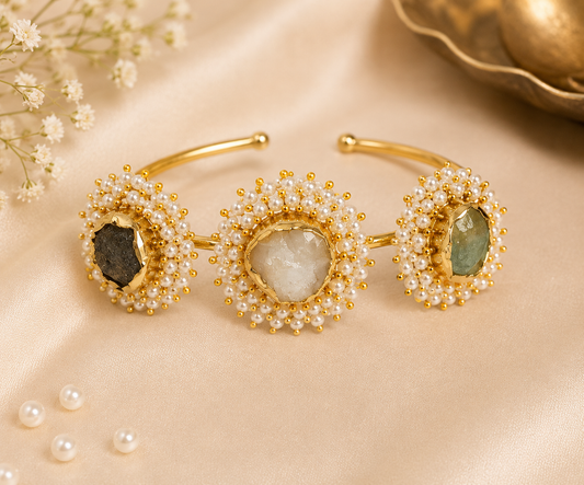 Ivory Bloom Cuff
