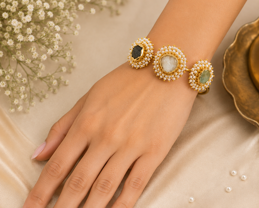 Ivory Bloom Cuff