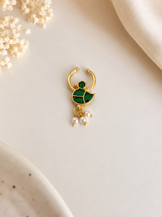 Emerald Gulnaar Septum Ring