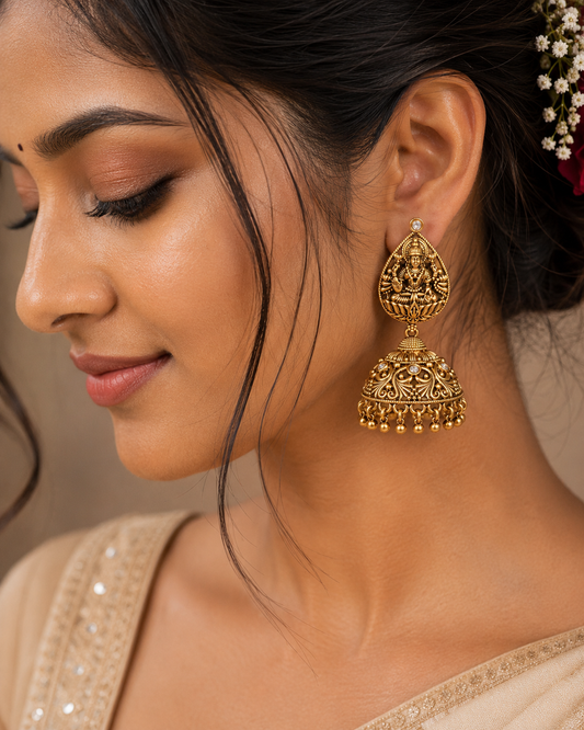 Mahalakshmi Rajsi Jhumkis