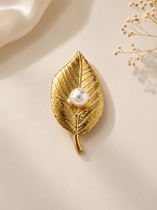 Unisex Leaf of Grace Brooch