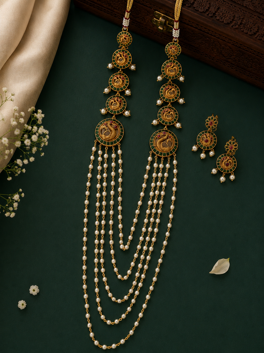 Mayura Valli Temple Haar Set