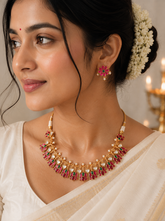 Padma Jadau Necklace Set