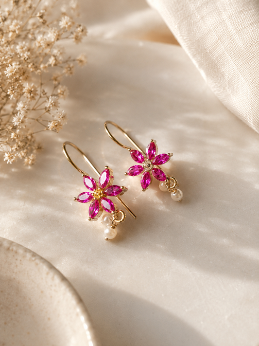 Celeste Pearl Bloom Earrings