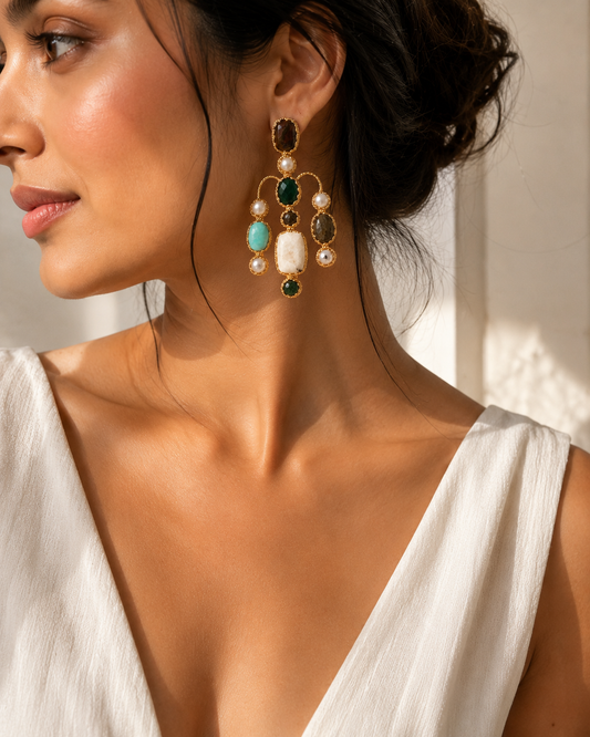 Earth & Tide Statement Earrings