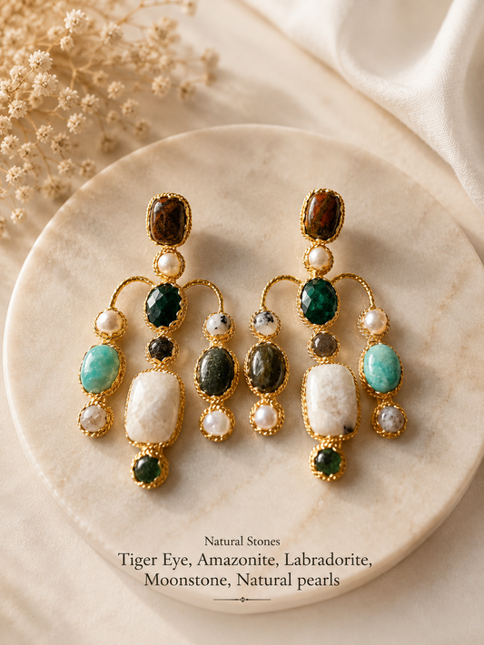 Earth & Tide Statement Earrings