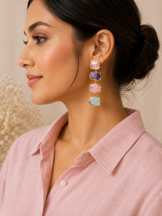 Moonlit Blush Earrings