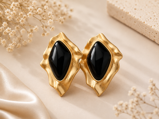 Midnight Relic Statement Earrings