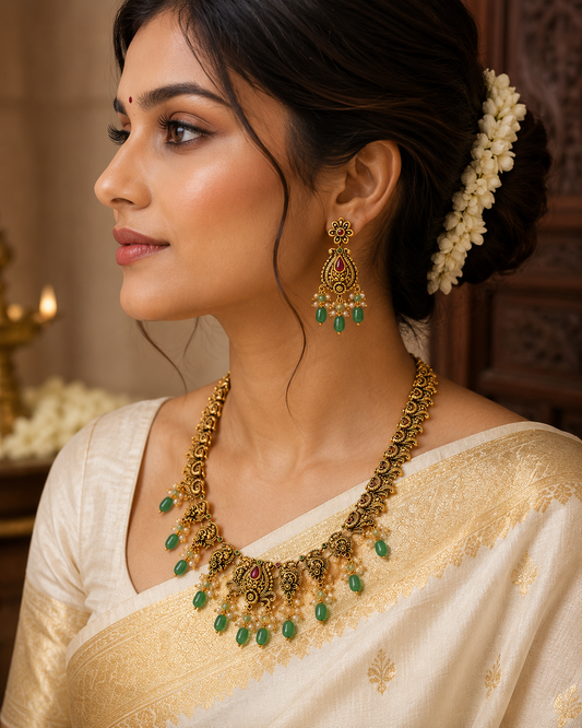 Madhubani Heritage Necklace Set