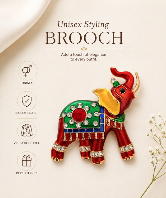 Unisex Rajwadi Rang Mahal Brooch