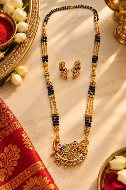 Mayura Peacock Mangalsutra Set